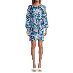 NWT Lilly Pulitzer | XS | Diann Floral Shift Dress in High Tide
